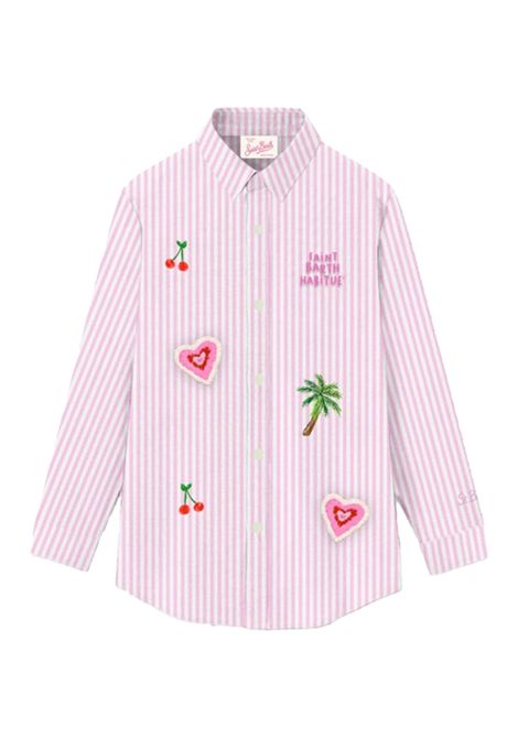 Camicia MC2 Saint Barth Brigitte donna BRIGITTE04186H Rosa quadretti all over carrè MC2 SAINT BARTH | Camicie | BRIGITTE04186H21